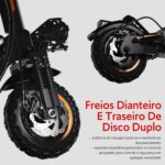 Patinete Elétrico para Adultos: 50 km de autonomia, até 50 km/h, pneus all-terrain e suspensão dupla para trilhas e cidade - Imagem 9