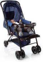 Cosco Kids Travel System Reverse Azul Rajado: alça reversível, 3 inclinações e conforto tipo berço para passeios seguros. - Imagem 32