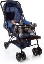 Cosco Kids Travel System Reverse Azul Rajado: alça reversível, 3 inclinações e conforto tipo berço para passeios seguros. - Imagem 34