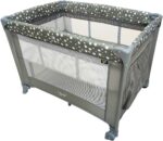 Berço Portátil Infantil Cercado Desmontável Lune Maxi Baby Cinza: conforto, segurança e praticidade para o seu bebê. - Imagem 3