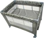 Berço Portátil Infantil Cercado Desmontável Lune Maxi Baby Cinza: conforto, segurança e praticidade para o seu bebê. - Imagem 4
