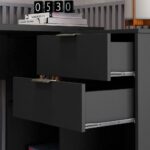 Mesa de Canto Escrivaninha em L Notavel com 2 Gavetas e 3 Portas, ideal para organizar seu escritório com praticidade. - Imagem 8