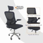 Cadeira de Escritório Diretor Oficial Vegas com apoio: mais conforto e suporte para seu dia a dia. - Imagem 8