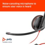 Headset Poly Blackwire C3210 USB-A Mono com cancelamento de ruído para chamadas claras no PC e notebook - Imagem 4