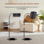 Suporte de Chão para Celular e Tablet com ajuste 360°, estável e compatível com telas de 4 a 11 polegadas. - Imagem 4