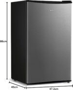 Frigobar 93L INOX 127V Midea: compacto, econômico e com gela rápido para bebidas e alimentos sempre na temperatura ideal. - Imagem 7