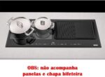 Cooktop por Indução Tramontina Slim Slider Bridge 4 Bocas Preto 220V com cocção rápida e controle preciso para sua cozinha. - Imagem 4