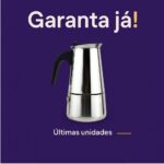Cafeteira Italiana em Inox 450ml: café encorpado para 9 xícaras, prática, resistente e compatível com fogão a gás, elétrico e indução. - Imagem 6