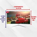 Monitor Gamer Bluecase Nyx 27 Curvo 100Hz Full HD Branco para mais imersão e desempenho nos jogos. - Imagem 5