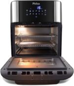 Air Fryer Philco 12L 2 em 1 com painel digital, desidratação e 9 funções para cozinhar com pouco ou nenhum óleo. - Imagem 4