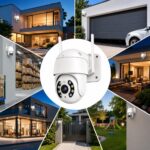 Câmera de Segurança Wi-Fi Externa A8 1080p PTZ 360° com visão noturna colorida e áudio bidirecional para proteção completa externa. - Imagem 3
