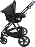 Cosco Kids Travel System Poppy Duo Preto Mescla: conforto, proteção UV30+ e praticidade para passeios e viagens com bebê. - Imagem 14