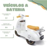 Lambreta Avespa Infantil Elétrica 6V com som: diversão, segurança e desenvolvimento para crianças a partir de 2 anos. - Imagem 3