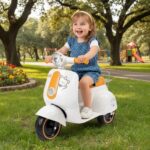 Lambreta Avespa Infantil Elétrica 6V com som: diversão, segurança e desenvolvimento para crianças a partir de 2 anos. - Imagem 5