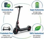 Patinete Elétrico 350w 36v Preto: mobilidade prática e eficiente para suas compras e deslocamentos diários. - Imagem 4