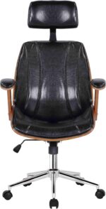 Cadeira Kopenhagen Presidente Preto Fratini: conforto, elegância e resistência para seu escritório. - Imagem 3