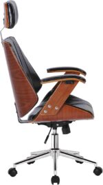 Cadeira Kopenhagen Presidente Preto Fratini: conforto, elegância e resistência para seu escritório. - Imagem 5