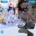 WebCam Intuitive Full HD com microfone: imagem nítida e plug & play para home office, aulas e videoconferências profissionais - Imagem 5