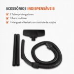 MONDIAL Aspirador Hepa Turbo 2000 1500W: alta potência, filtro HEPA lavável e sucção eficiente para uma limpeza completa. - Imagem 6