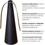 Ventilador giratório repelente de mesa USB - Imagem 2