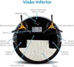 Robô Aspirador ropo Easy Branco 3 em 1: varre, aspira e passa pano com limpeza automática e prática. - Imagem 6