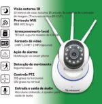Câmera Segurança Orbitronic com Wi-Fi, acesso remoto e rastreamento automático para monitoramento completo. - Imagem 3