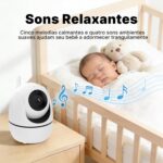 Babá Eletrônica com Tela 5.0" e visão noturna: monitoramento seguro, áudio bidirecional e temperatura em tempo real. - Imagem 3