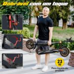 HONEYWHALE T4A: patinete elétrico 750W, até 45 km/h, autonomia de 35 km, pneus 10" e controle de cruzeiro. - Imagem 7