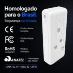 Power Bank 20000mAh Branco com Cabos Integrados e Carregamento Rápido para Celular Android e iOS - Imagem 7