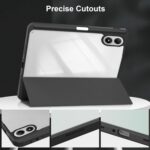 Capa Xiaomi Redmi Pad 2 Pro 12,1: proteção 3 vias, fecho magnético, traseira transparente, suporte e suspensão anti-impacto - Imagem 4