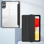 Capa Xiaomi Redmi Pad 2 Pro 12,1: proteção 3 vias, fecho magnético, traseira transparente, suporte e suspensão anti-impacto - Imagem 6