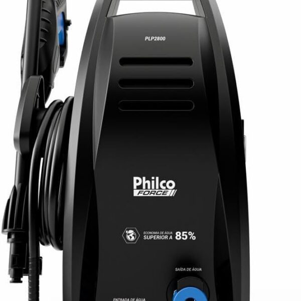 Lavadora de Alta Pressão Philco Force PLP2800 1600W: até 1800 PSI para mais eficiência e economia de água superior a 85%