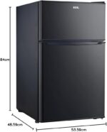 Frigobar Duplex Eos Efb140d 88L Preto 110v com freezer até -18C e iluminação interna para melhor conservação e praticidade - Imagem 6