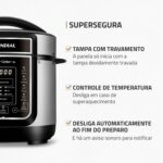 Panela de Pressão Elétrica Mondial Master Cooker 3L, 700W, ideal para cozinhar com praticidade e segurança. - Imagem 4