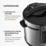Panela de Pressão Elétrica Mondial Master Cooker 3L, 700W, ideal para cozinhar com praticidade e segurança. - Imagem 5