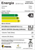 Micro-ondas Philco 20L Espelhado PMO23E: 1100W, Menu FIT e Limpa Fácil para mais praticidade no dia a dia. - Imagem 8