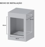 Forno Embutir Gás Venax Bianco GIII 50L Branco 127V com fácil limpeza Easy Clean - Imagem 5