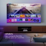 Smart TV HQ QLED 65 4K com Whale OS, Dolby Audio e apps de streaming integrados para uma experiência completa. - Imagem 4