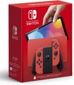 Console Nintendo Switch Oled Red Mario - Edição especial com tela OLED de 7 e design inspirado no Mario para jogar em qualquer lugar - Imagem 3