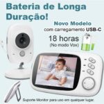 Babá Eletrônica com Câmera: monitoramento em tempo real com visão noturna, áudio bidirecional e tela LCD 3,2 para seu bebê. - Imagem 5