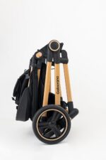 Galzerano Carrinho de Bebê Ivy Preto e Dourado com Moisés: design premium, conforto e praticidade para o dia a dia do bebê. - Imagem 6