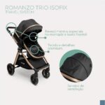 Travel System Infanti Romanzo Trio com Isofix: conforto, praticidade e segurança para passeios completos com bebê. - Imagem 3