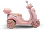 Scooter elétrica infantil Bella T3: luzes LED, bagageiro, som e USB/MP3 para brincadeiras cheias de diversão. - Imagem 5