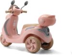 Scooter elétrica infantil Bella T3: luzes LED, bagageiro, som e USB/MP3 para brincadeiras cheias de diversão. - Imagem 10