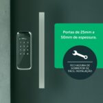 Fechadura Inteligente MFR 1001 Intelbras: segurança, controle remoto e acesso por senha para sua porta pivotante. - Imagem 7