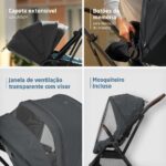 Carrinho de Bebê Maxi-Cosi Leona² Twilic Graphite com rodas grandes, suspensão e fechamento com uma mão - Imagem 3