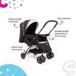 Travel System Cosco Kids Reverse Duo: conforto, alça reversível e inclinação tipo berço para bebês de 0 a 15kg. - Imagem 3