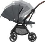 Carrinho de Bebê Maxi-Cosi Leona² Twilic Graphite com rodas grandes, suspensão e fechamento com uma mão - Imagem 8