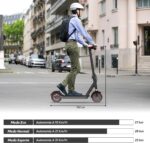 Patinete Elétrico Adulto 550W com 37 km de autonomia, suspensão dianteira e app inteligente para mais conforto e segurança. - Imagem 8