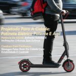 Patinete Elétrico Adulto 550W com 37 km de autonomia, suspensão dianteira e app inteligente para mais conforto e segurança. - Imagem 9